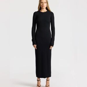 COTTON CITIZEN VERONA DISTRESSED LONG SLEEVE MAXI SMALL